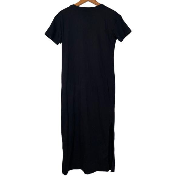 Everlane The Organic Weekend Maxi  T-Shirt Dress in Black      Size: XXS - Picture 3 of 4